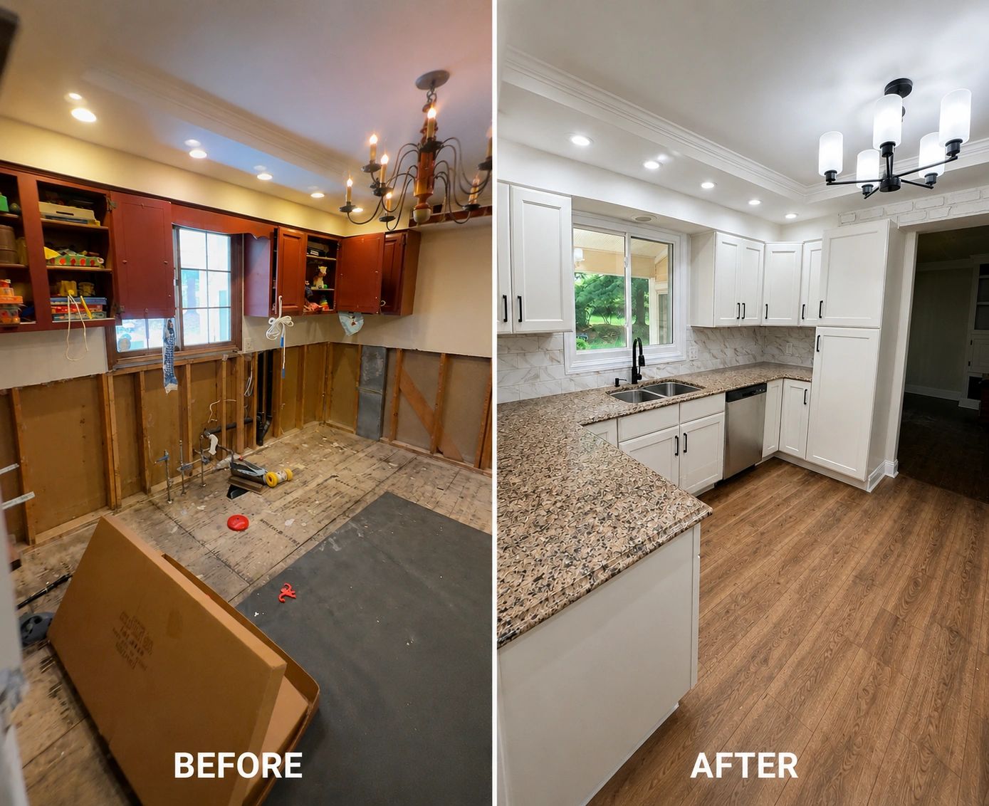 Home renovation transformation