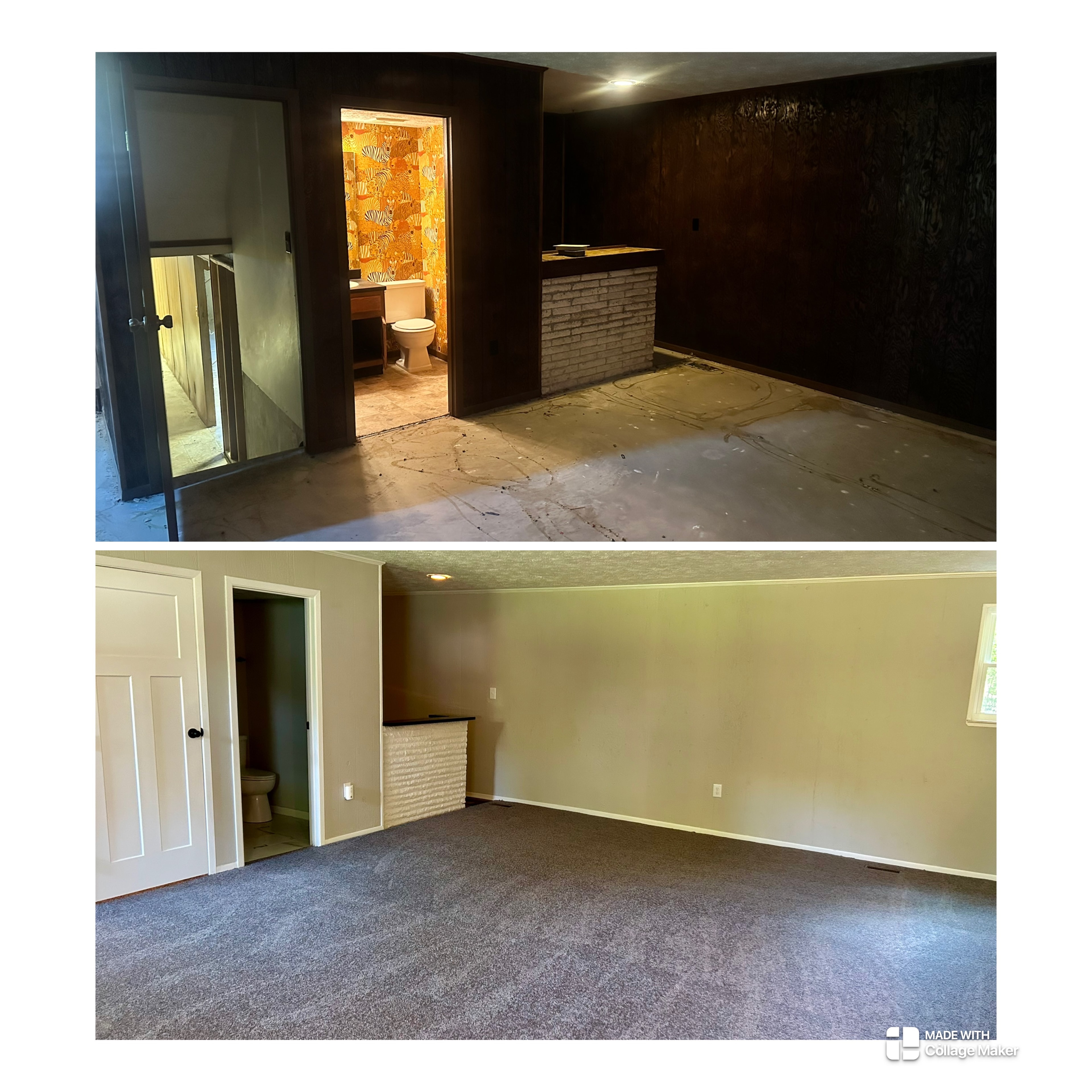 Room renovation — before & after